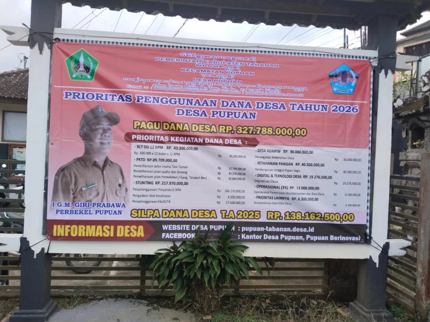 INFORMASI DESA LEWAT BALIHO PRIORITAS DANA DESA DI DESA PUPUAN