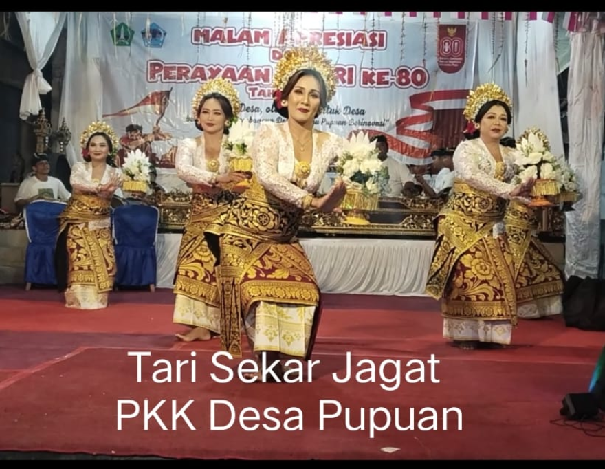 Tari SEKAR JAGAT PKK DESA PUPUAN