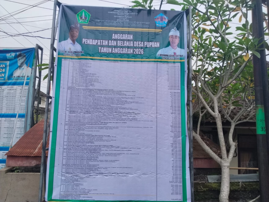 PEMASANGAN BALIHO APBDESA PUPUAN TAHUN 2026