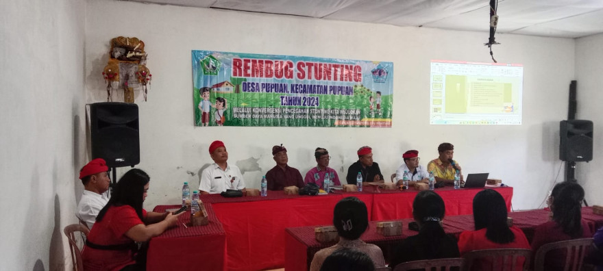 KEGIATAN REMBUG STUNTING TAHUN 2024 DI DESA PUPUAN